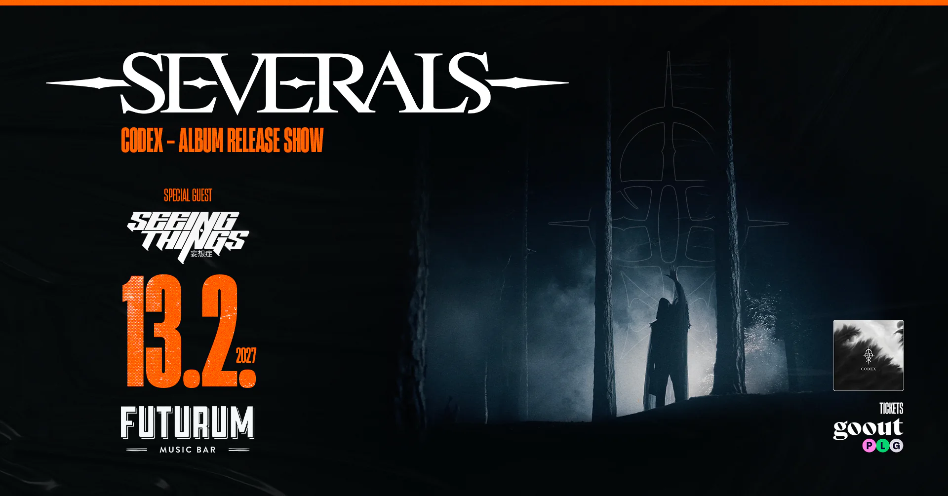 Severals – CODEX album release show, special guest Seeing Things, 13. 2. 2027, Futurum Music Bar, Prague